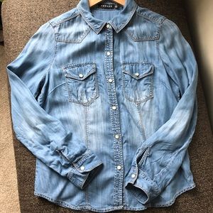 Lightweight denim shirt